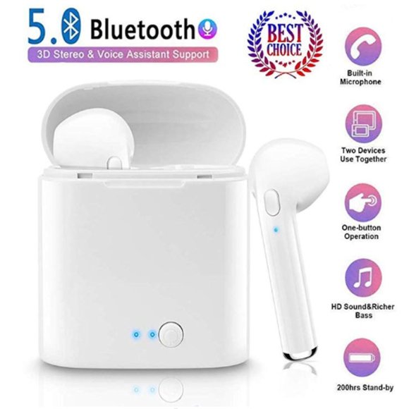 Wireless Earbuds Bluetooth Headphones in-Ear - Picture 1 of 4